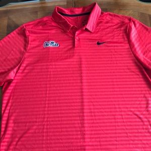 Ole Miss Nike Polo Shirt mens XXL